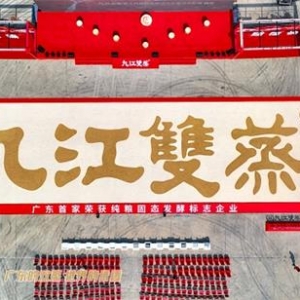 最大純糧標志挑戰成功！九江雙蒸創吉尼斯世界紀錄